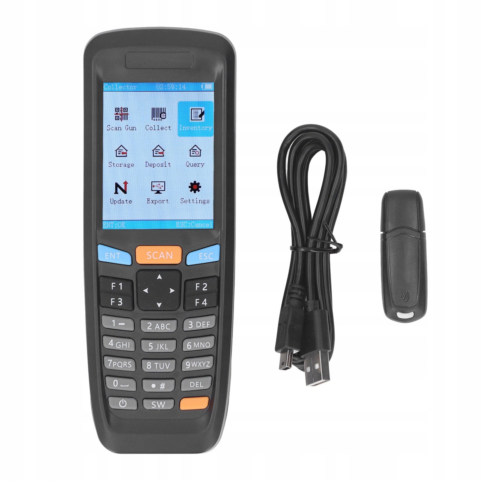 Code Scanner, QR Reader Wireless ABS Housing Color Screen With Diagonal