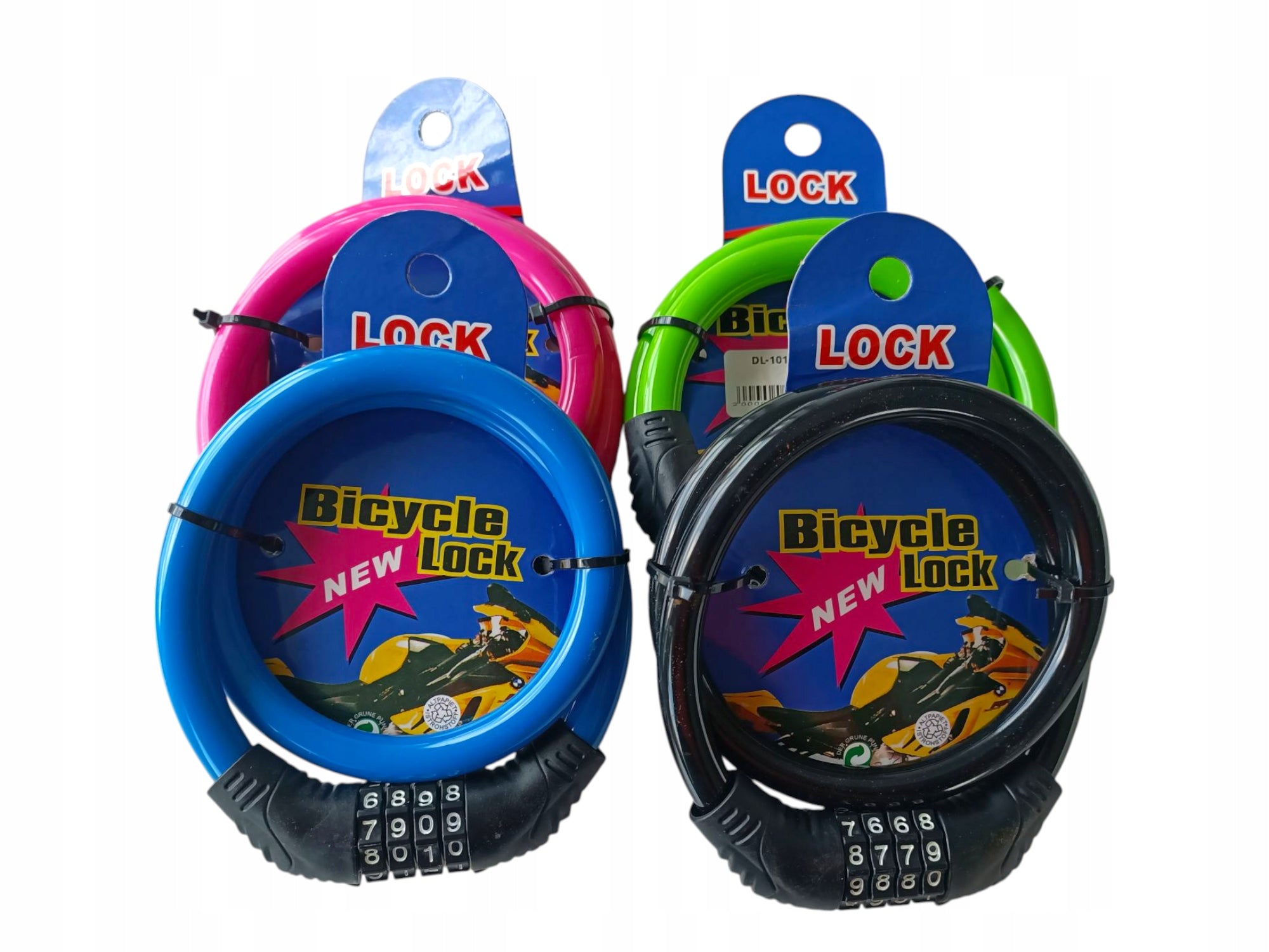 Code clasp Spiral color lock for cipher 55cm