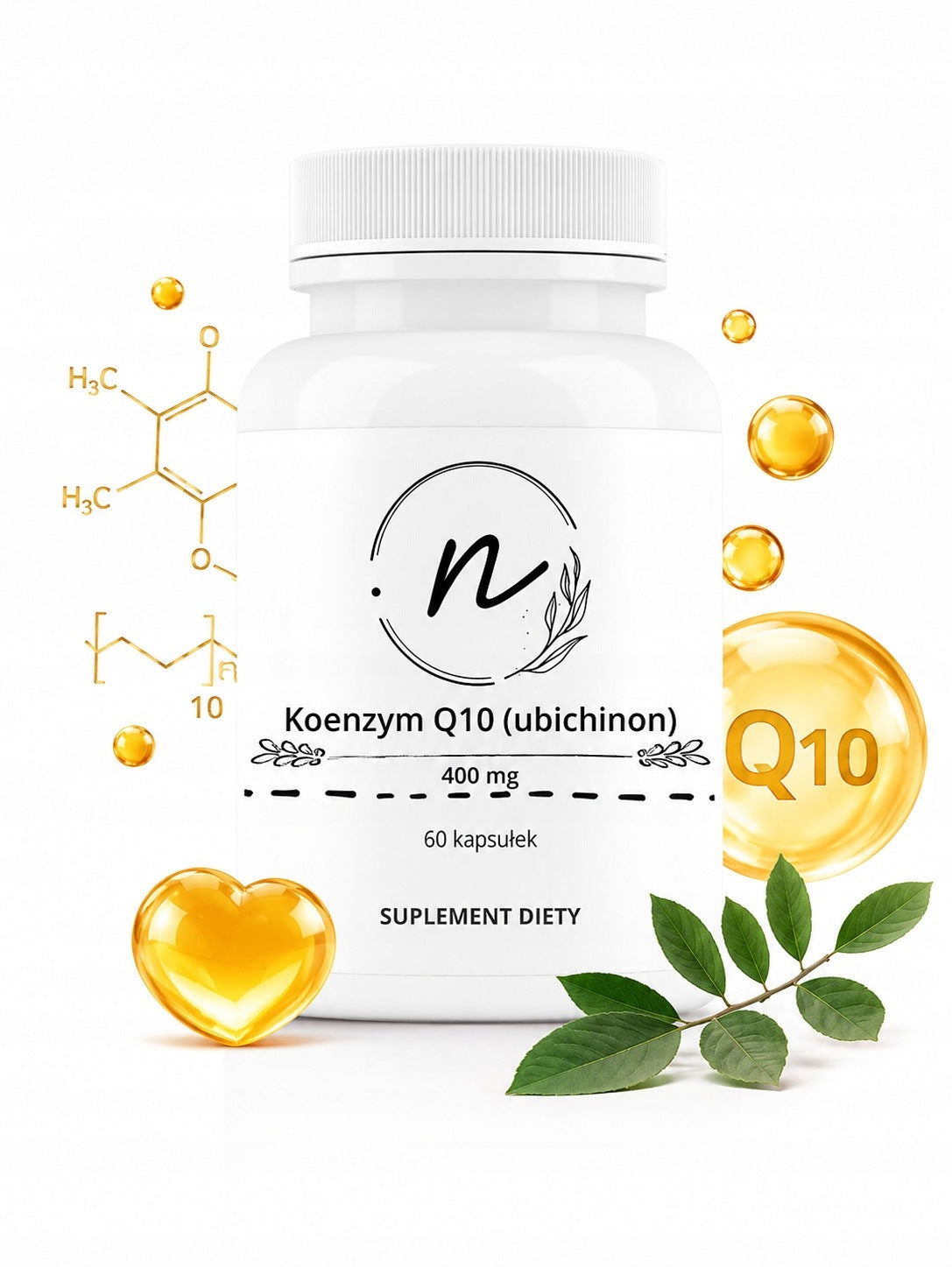 Coenzyme Q10 400 mg NaturePro 60 kaps heart, cardiovascular, bioavailable