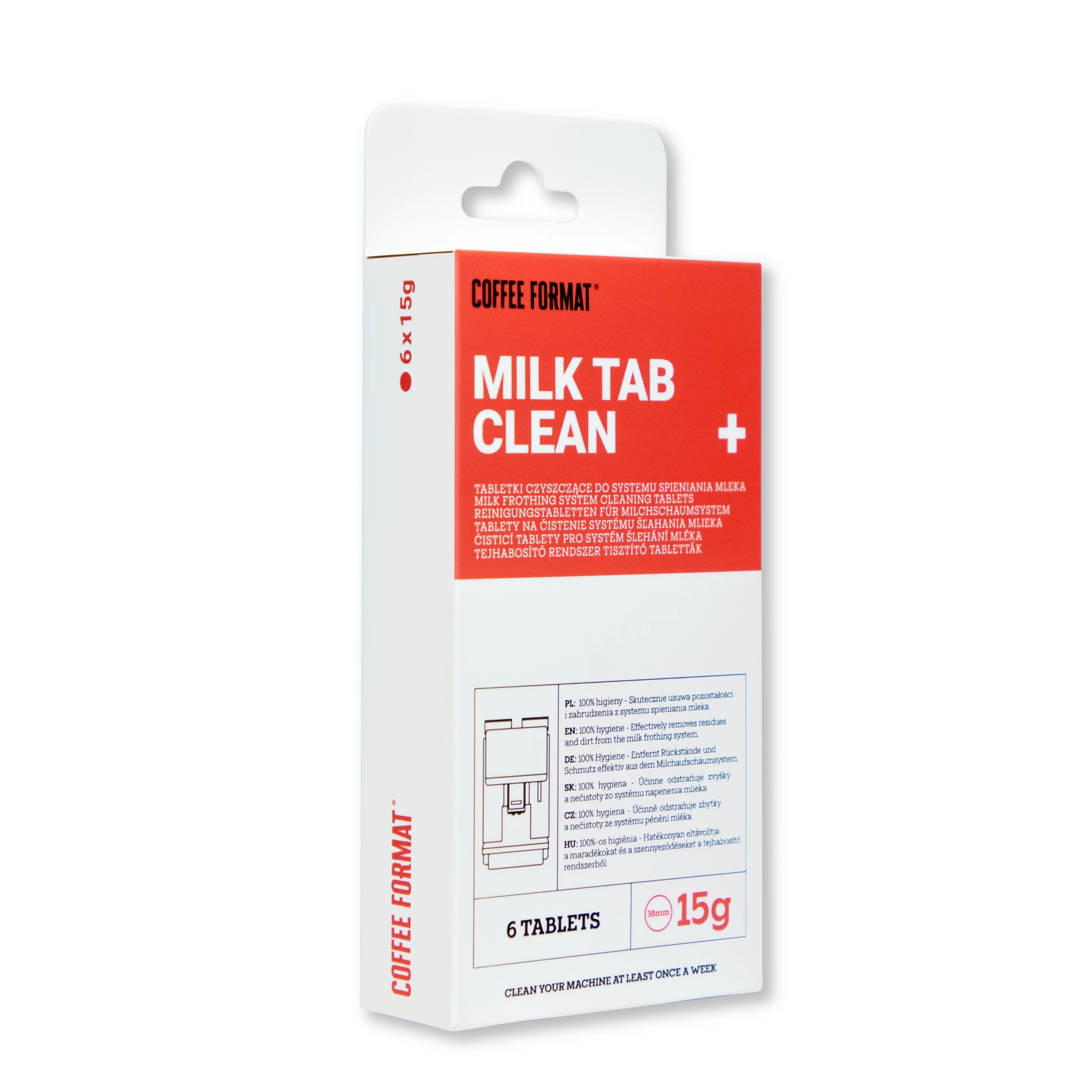 Coffee Format Milk Tab Clean+ 6x15g Milk System Cleaning Tablets