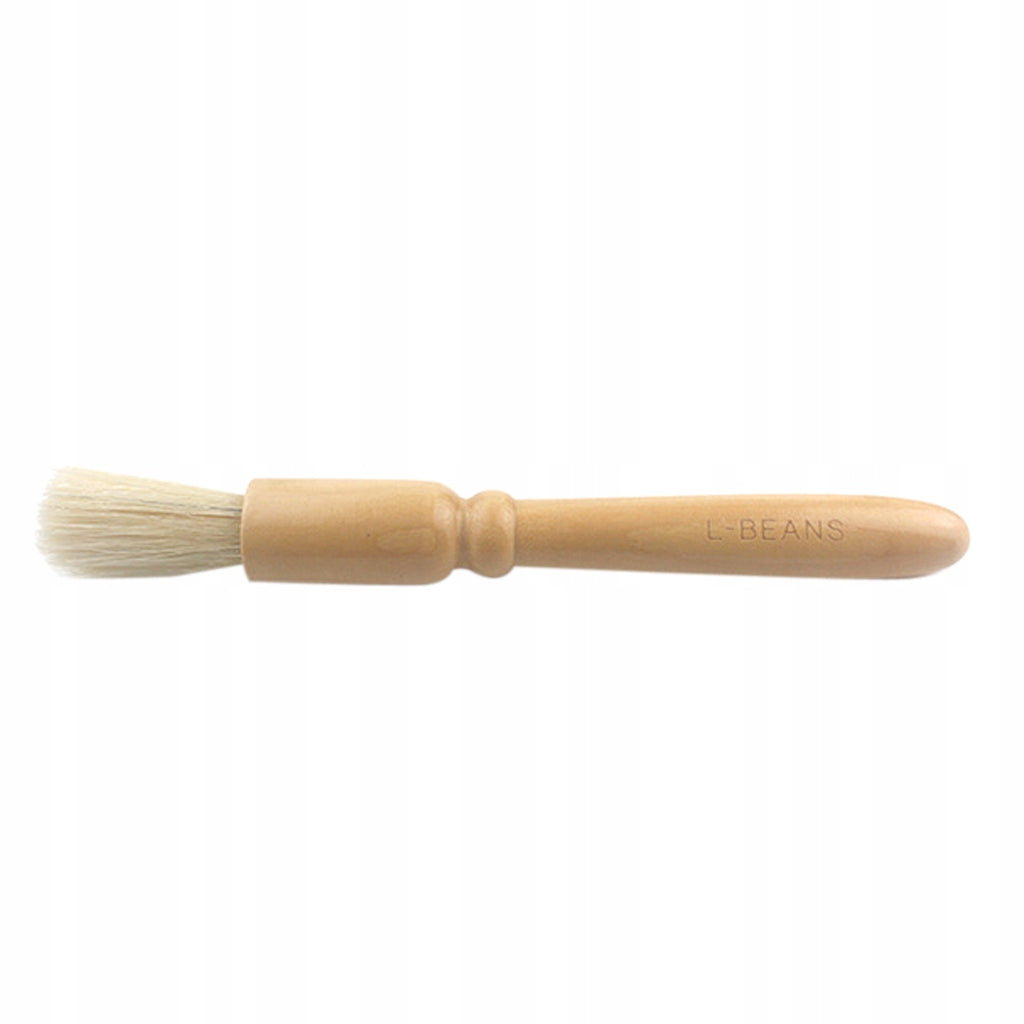 Coffee Grinder Cleaning Brush, Heavy Wood Handle & Natural