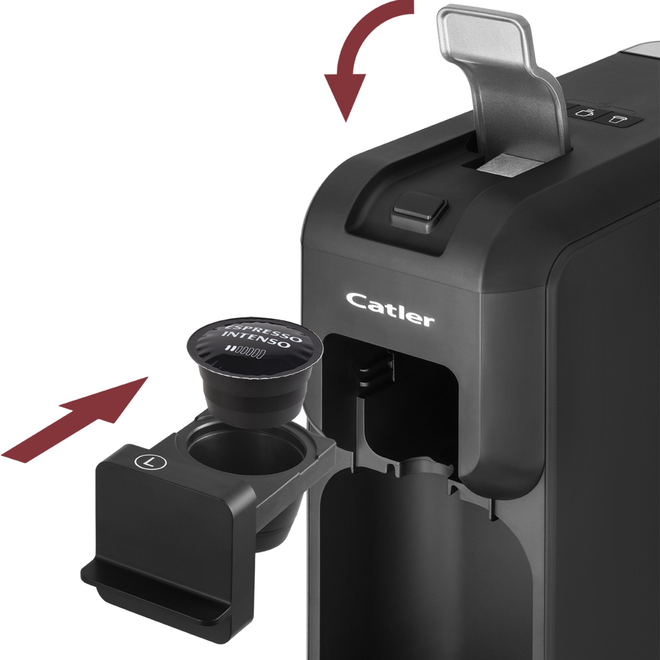 Coffee Maker Catler Porto ES 721 B 3 Types of Capsules 15 Bar Brand Catler
