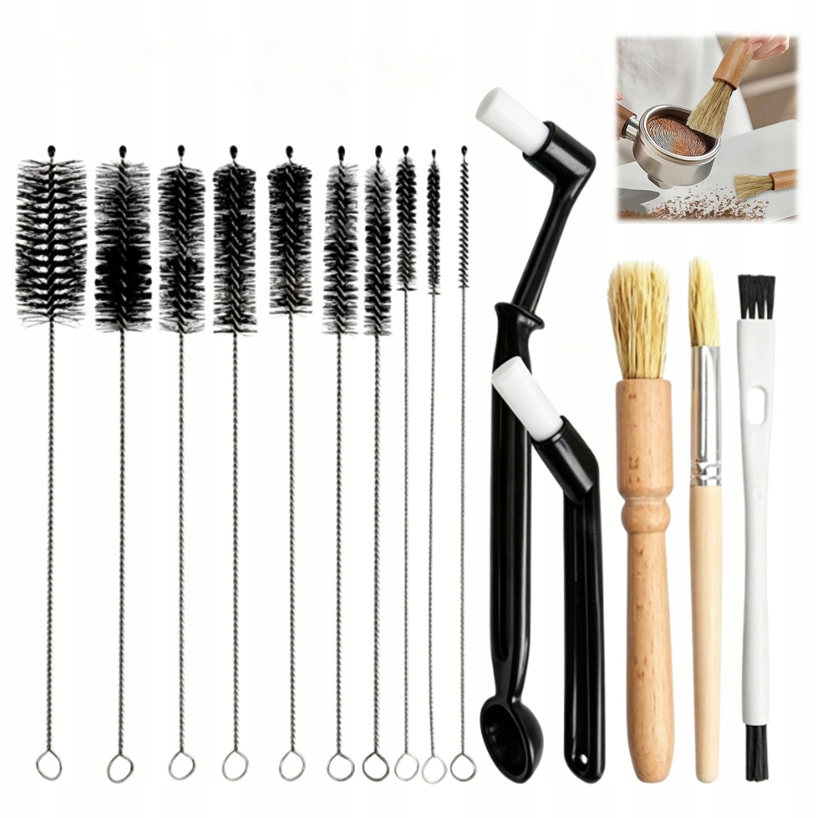 Coffee Maker Cleaning Kit 15pcs Large Cleaning Brushes