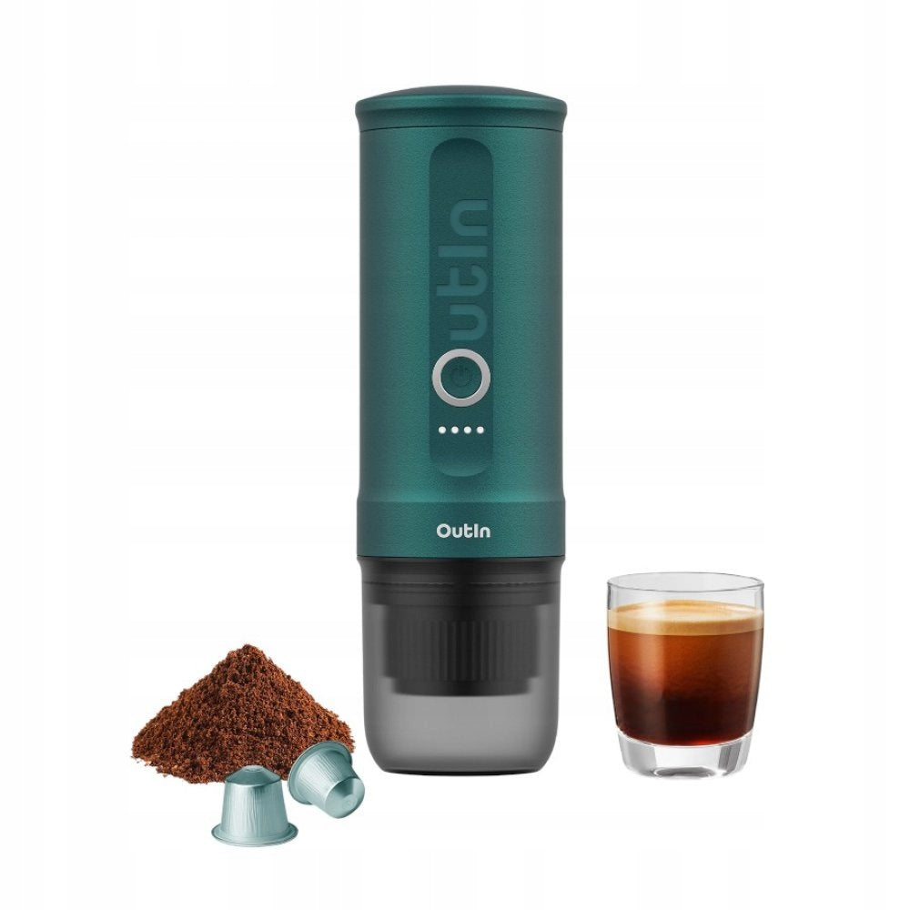 Coffee Maker Portable Travel OutIn Nano Green Turquoise Brand Outin