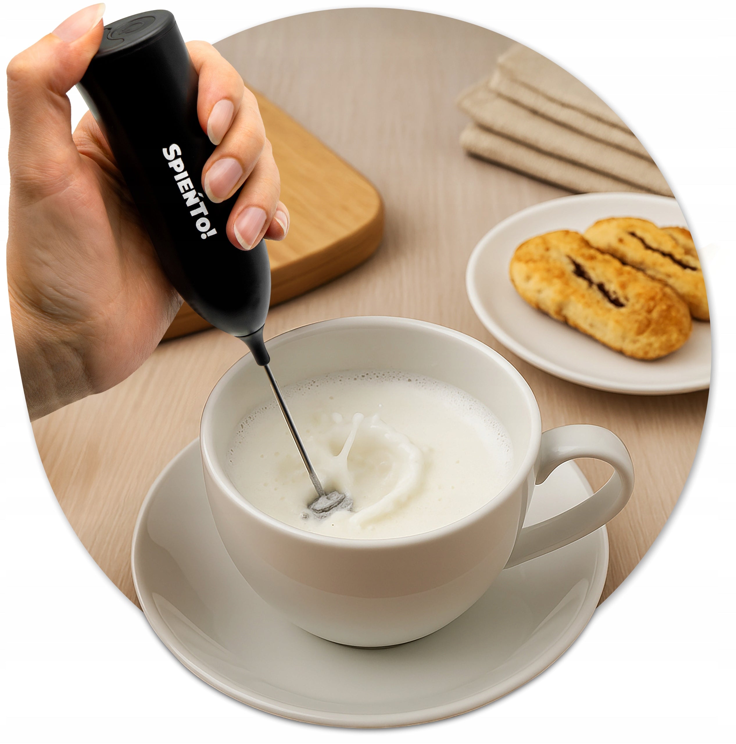 Coffee Milk Foamer Mini Electric Mixer Handheld Egg Beater Manufacturer code AKC-385