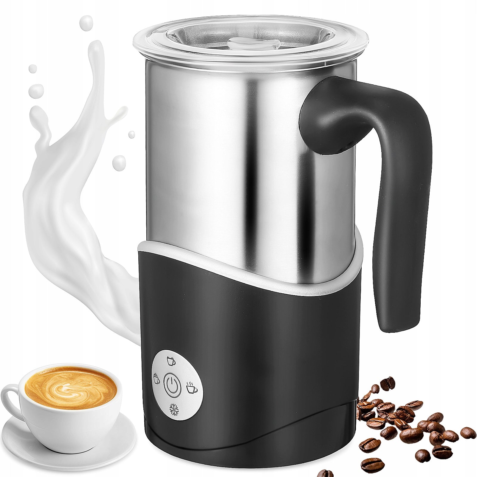 Coffee Milk frother Ruhhy 500W 4in1 LED Display BPA FREE