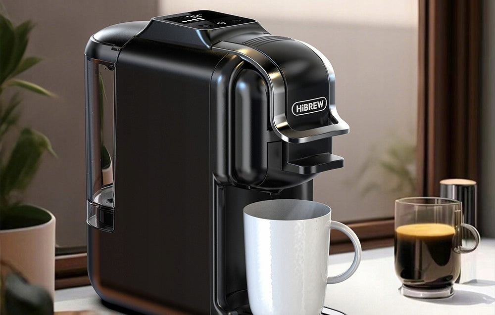 Coffee maker H2C 20 bar black Smart Touch Control 7 Cup Sizes Brand HiBREW
