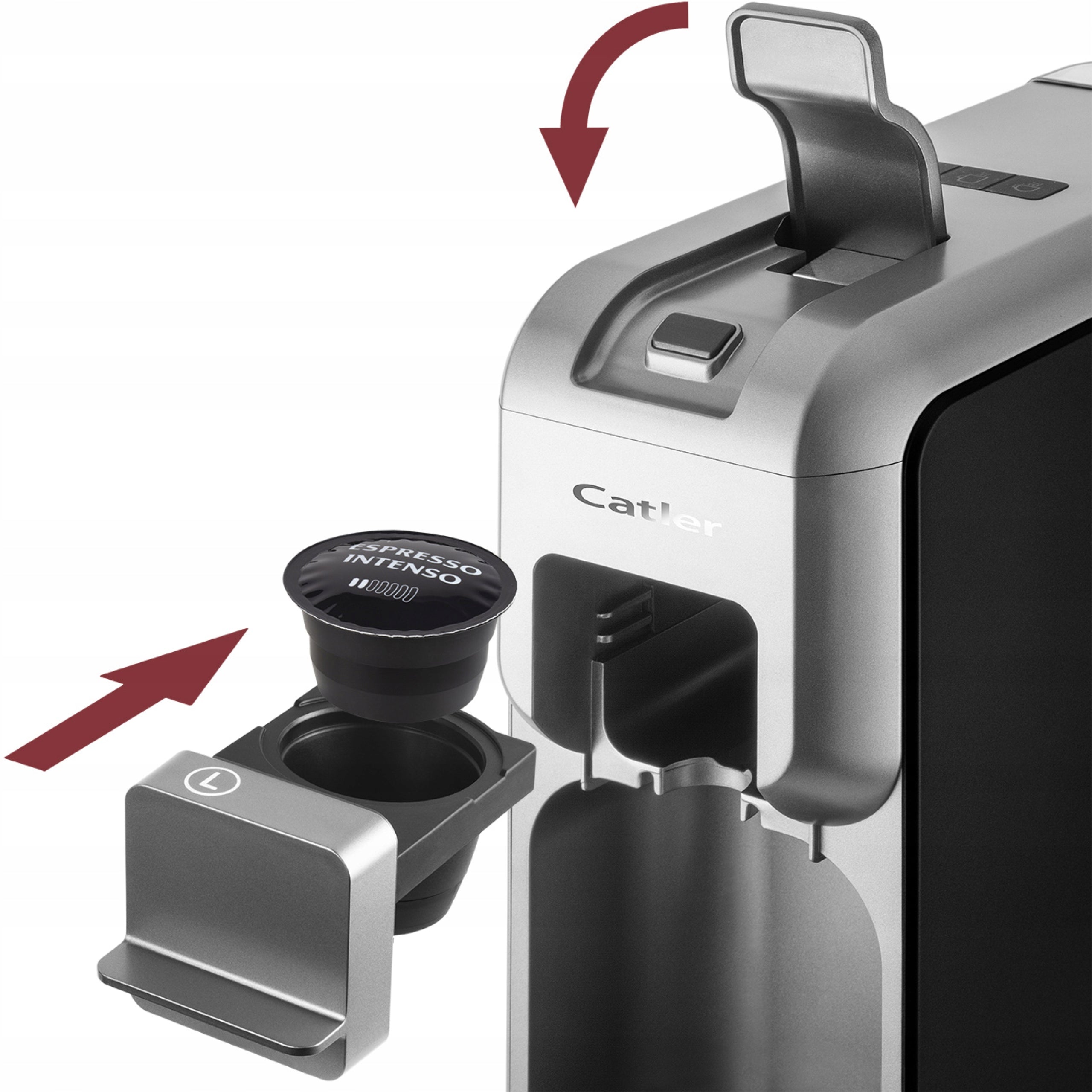 Coffee maker for capsules Catler Porto ES 700 BG 3 Types of capsules 15Bar Manufacturer code 8590669348237