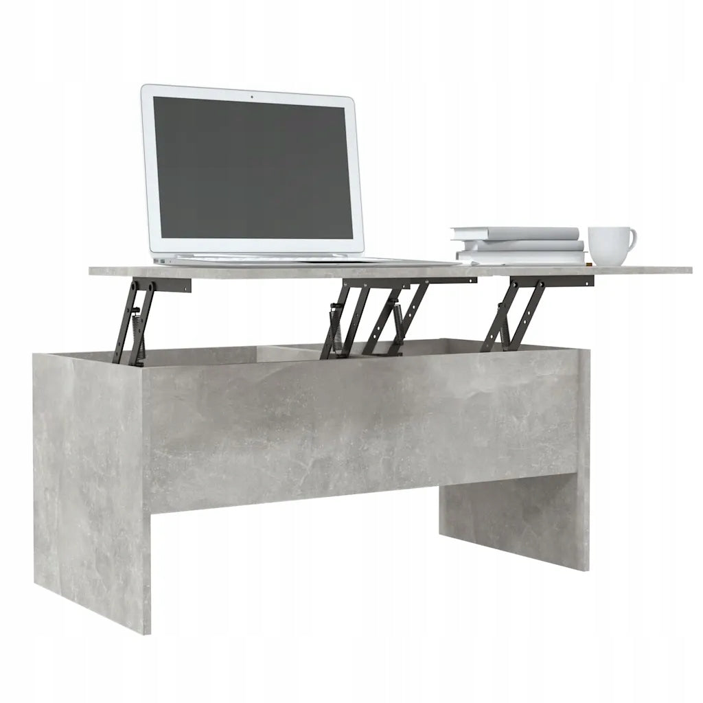 Coffee table, grey concrete, 102x50,5x46,5 cm Unfolded width 50.5 cm