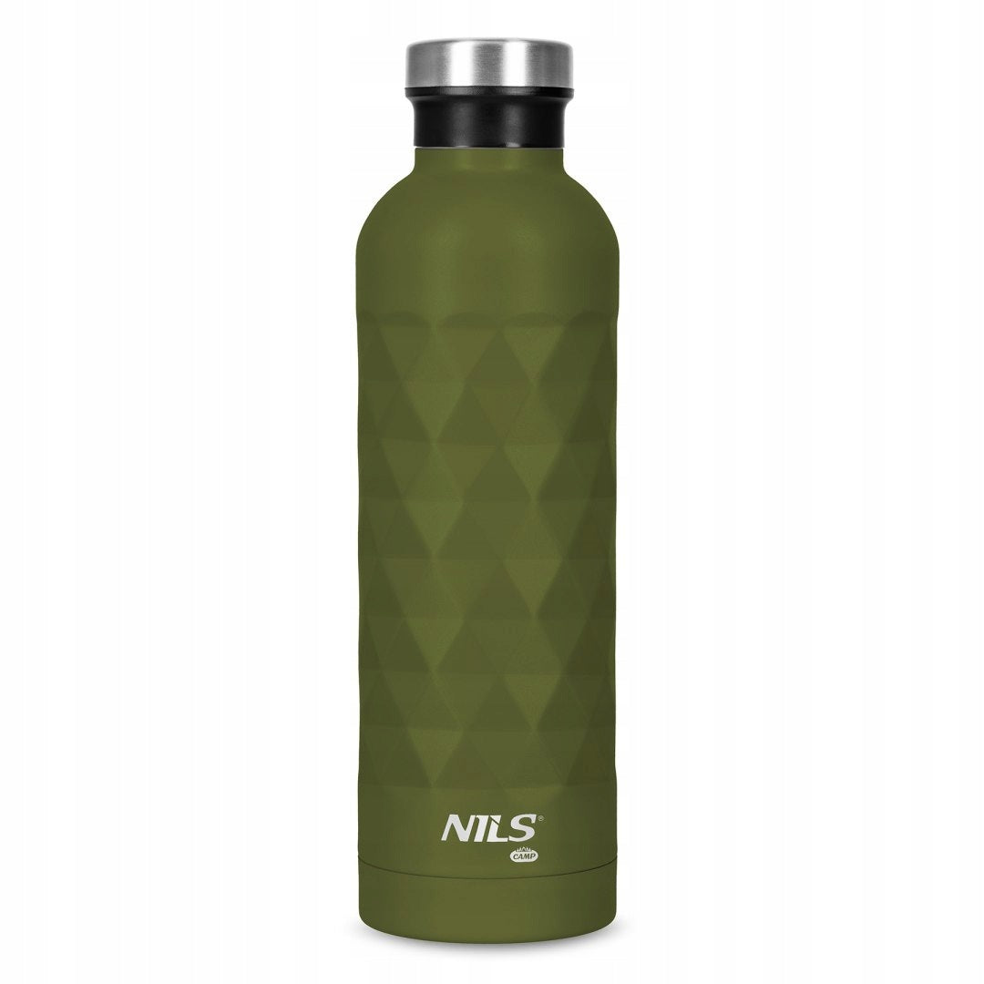 Cold Drink Thermal Bottle Green Stainless Steel 750 ml NILS CAMP