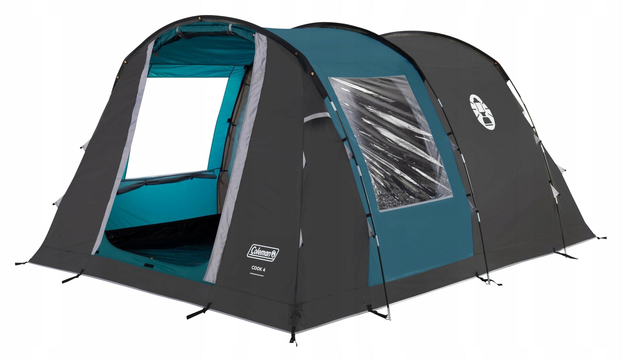 Coleman Cook 4 Family Tent | 4 Man Tunnel Tent with Separate Living and Sle Manufacturer code 2212433