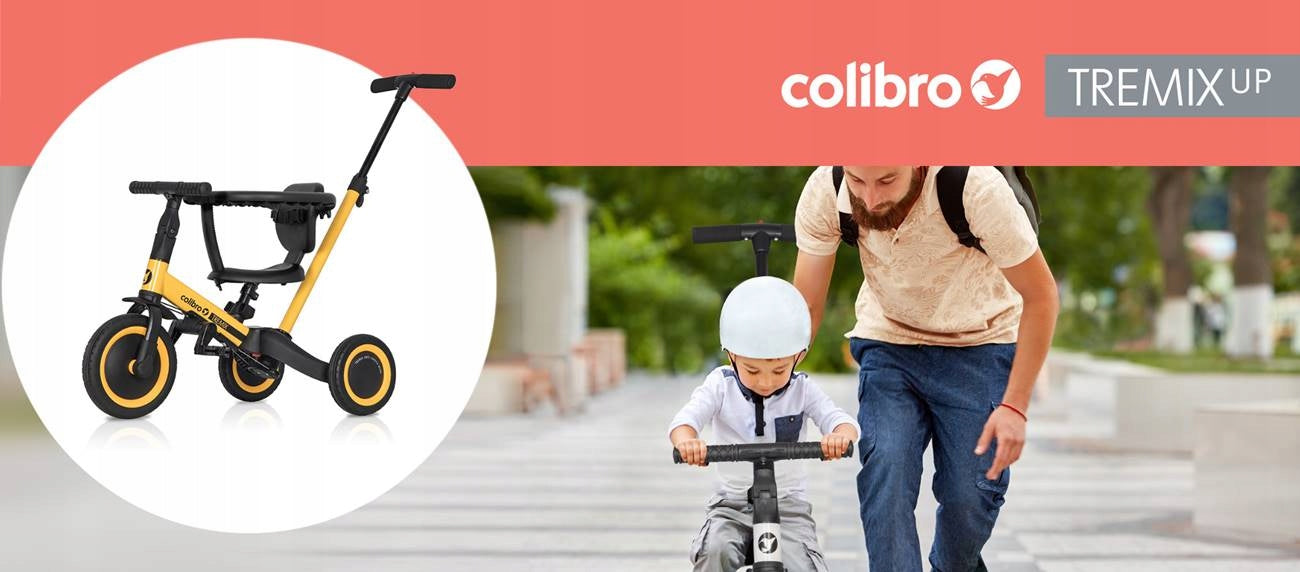 Colibro Tremix UP 6in1| Children's tricycle | running BANANA Kid's age 12+ months