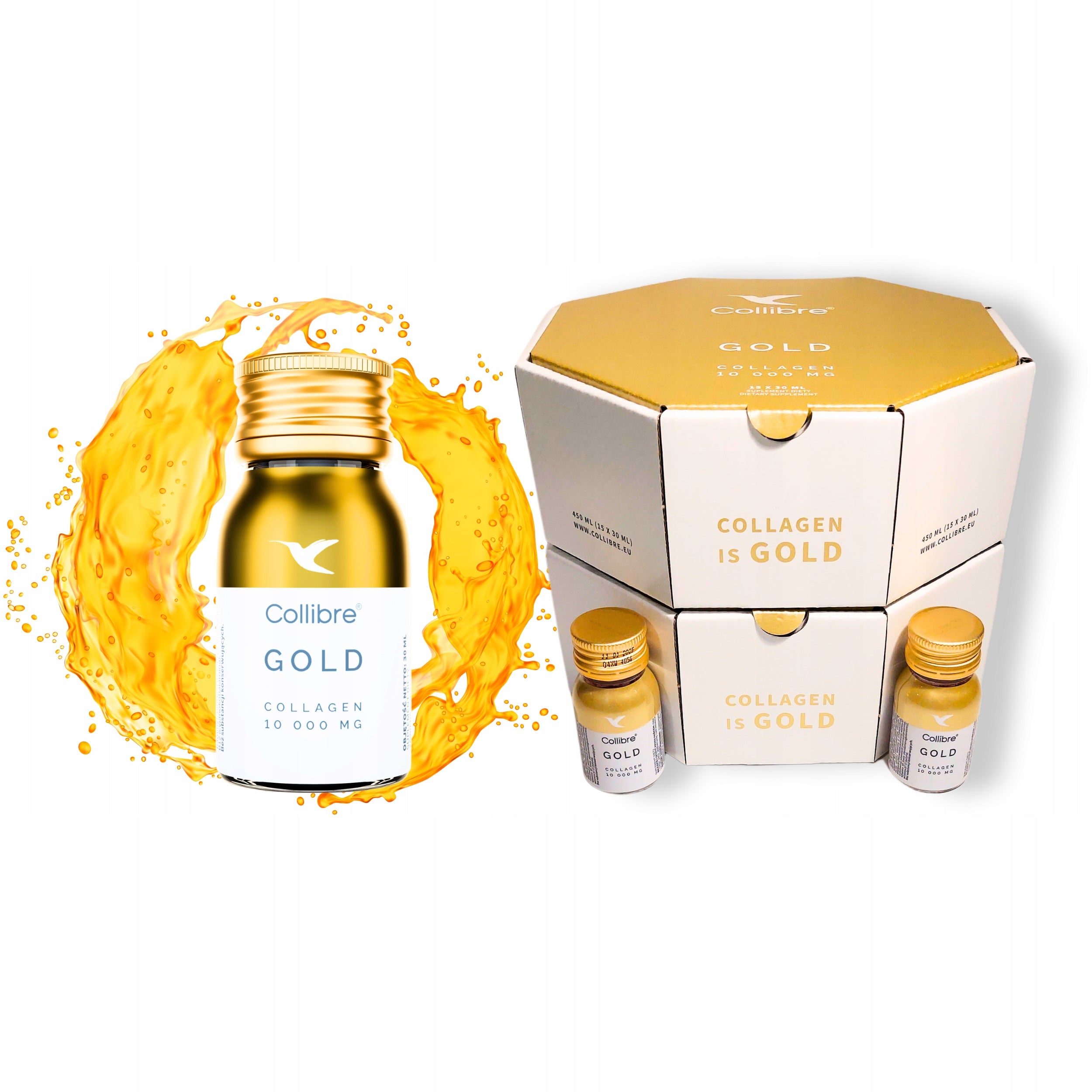 Collagen 10g with vitamins liquid joint supplement Collibre Gold 30pcs of 30ml