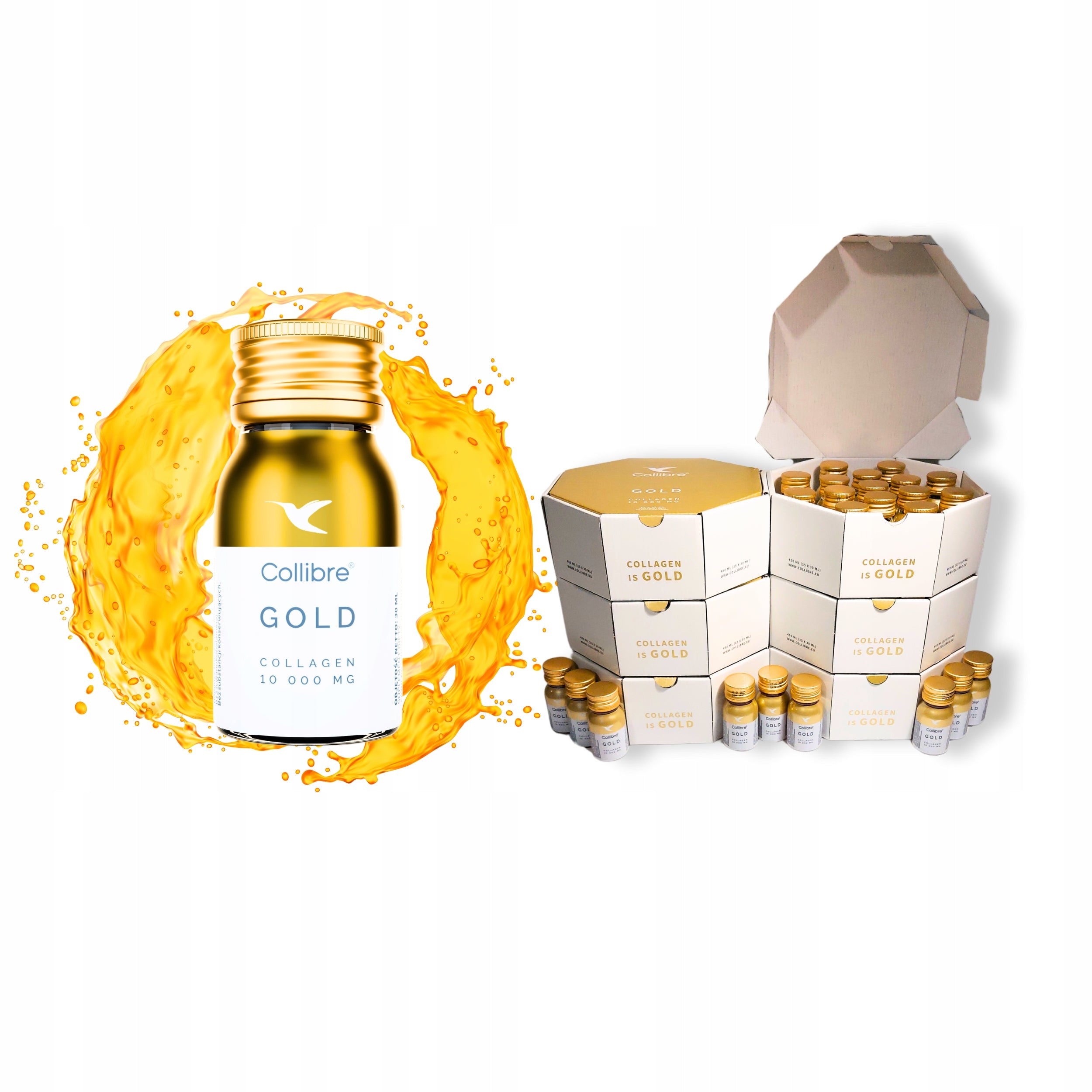 Collagen 10g with vitamins liquid joint supplement Collibre Gold 90pcs of 30ml