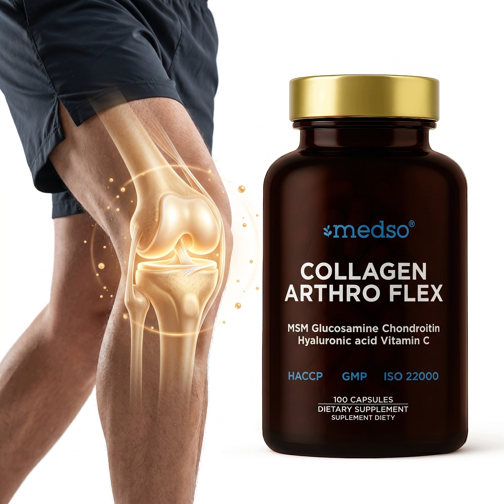 Collagen Fish Arthro MSM Glucosamine Chondroitin Joints Bones 100caps. Packaging status original