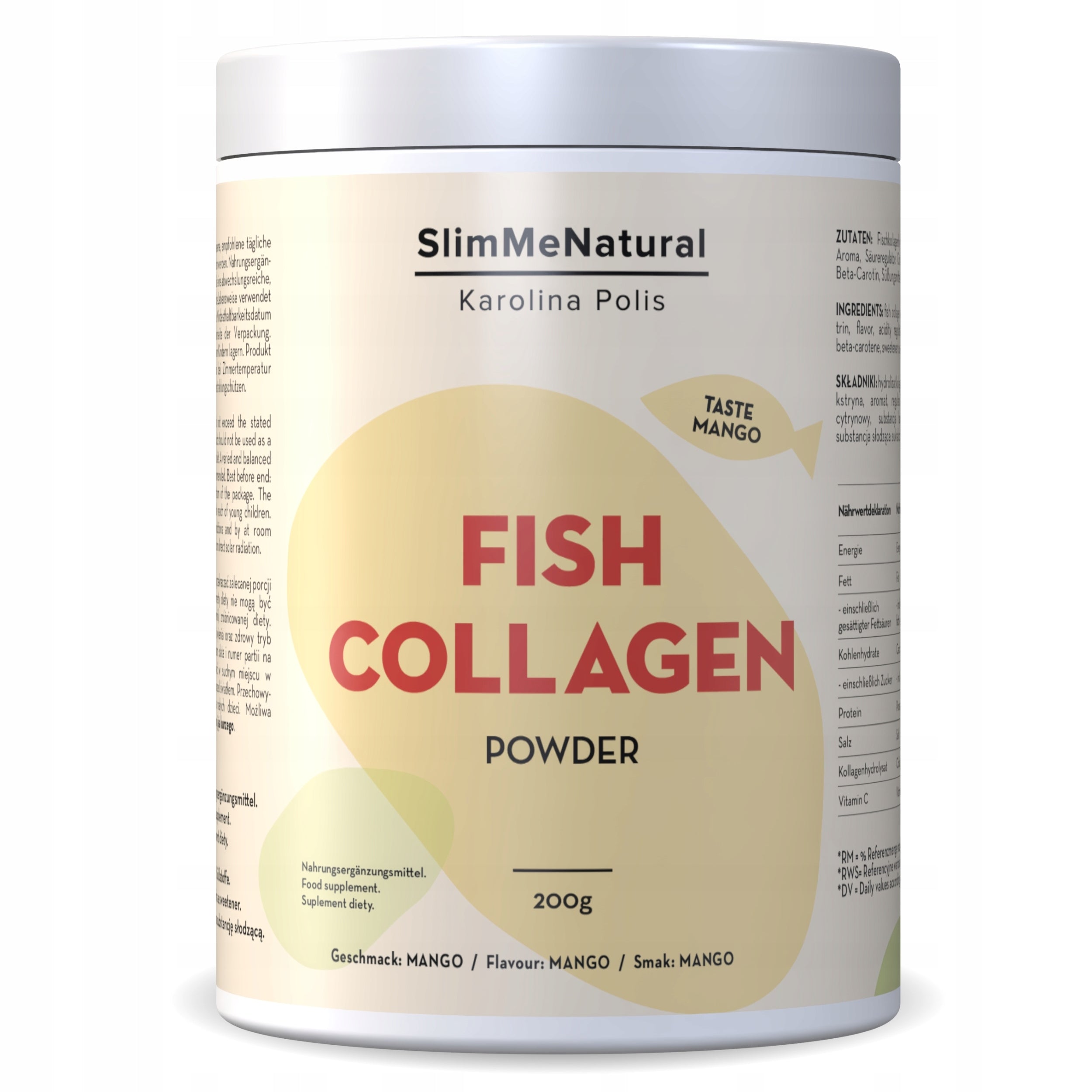 Collagen Fish Drinking Hair Nails Cera Joints Vitamin C Premium 200g EAN (GTIN) 5904035746115