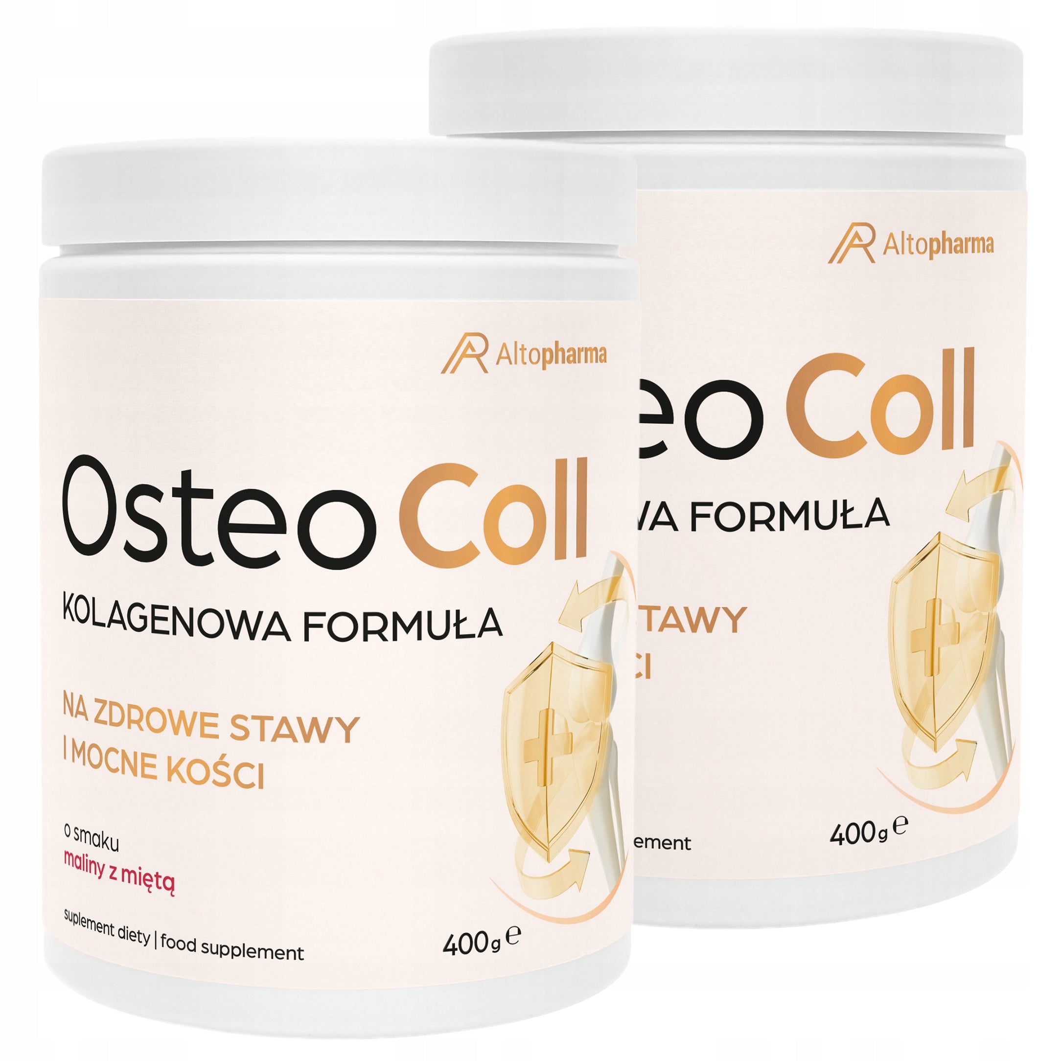 Collagen For Joints OSTEO COLL 10000 mg For Drinking Wit C Bones Raspberry Mint 800g