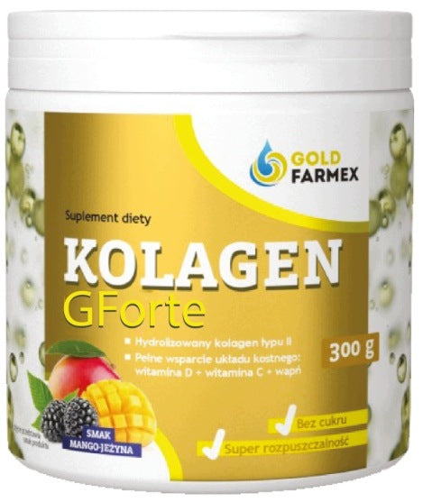 Collagen GForte powder for skin and joints Goldfarmex 300 g Medical device no
