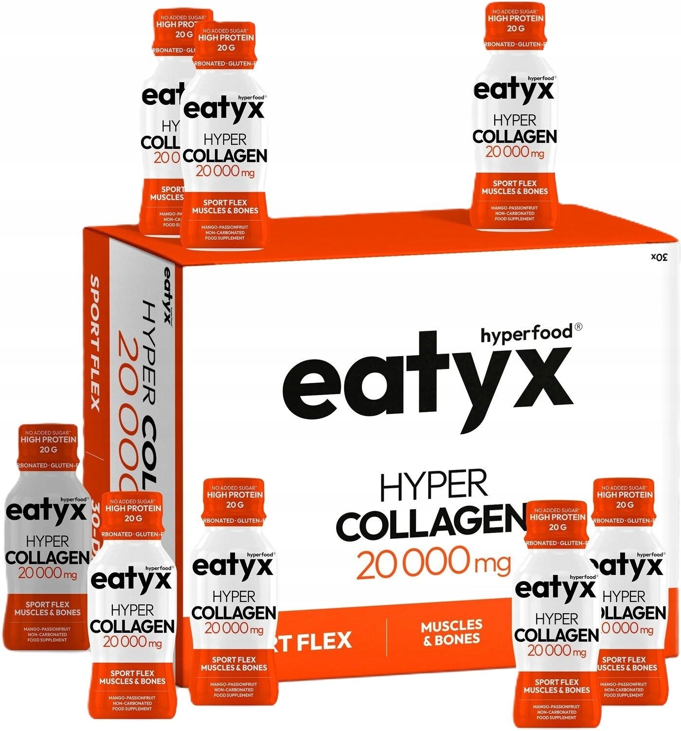 Collagen Hyperfood Collagen Sport Flex 20 000 mg Mango-passion fruit (30 x 95 ml) Expiration date not specified