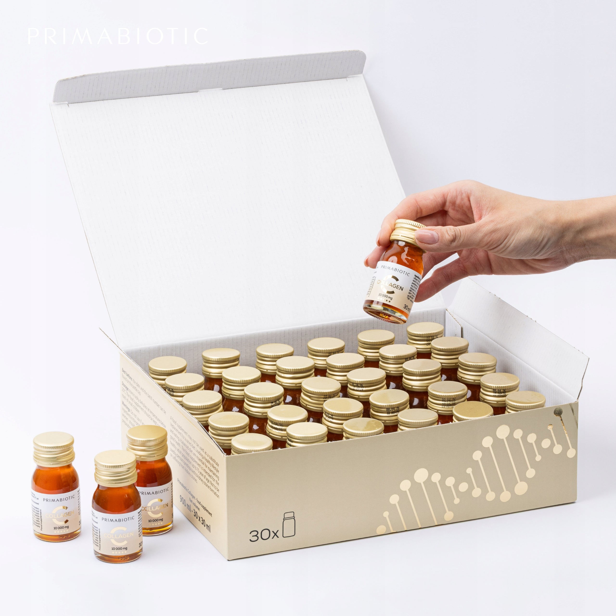 Collagen Liquid Joint Supplement PRIMABIOTIC COLLAGEN Beef 10000mg 30pcs×30ml Packaging status original