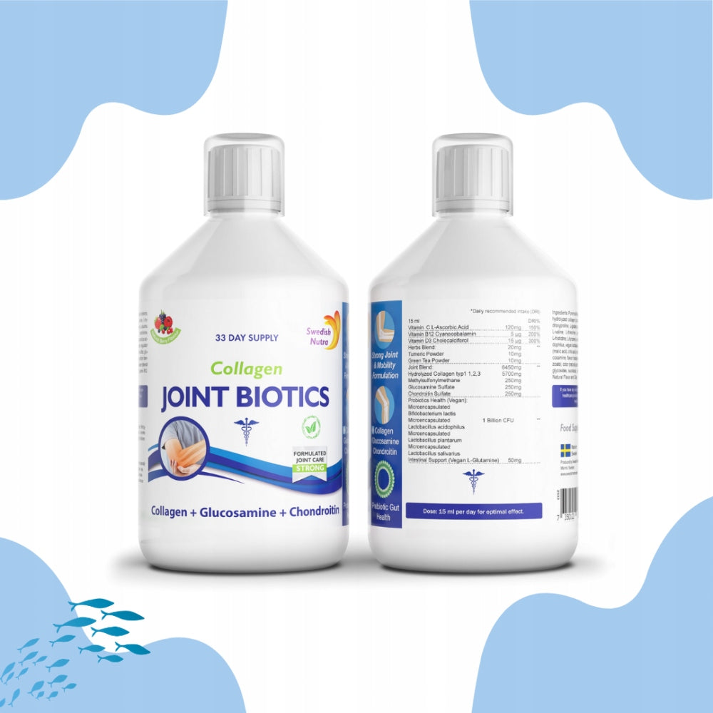 Collagen+Liquid Probiotic Swedish Nutra Joint Biotics 500ml Form liquid