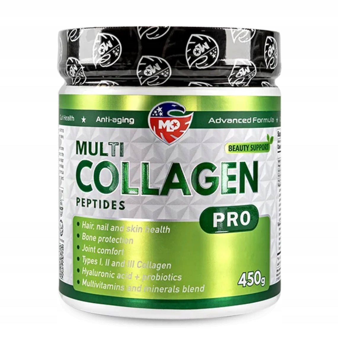 Collagen MLO Collagen Wit.C Hyaluronic Acid Probiotics Mango-Passion Fruit 450g