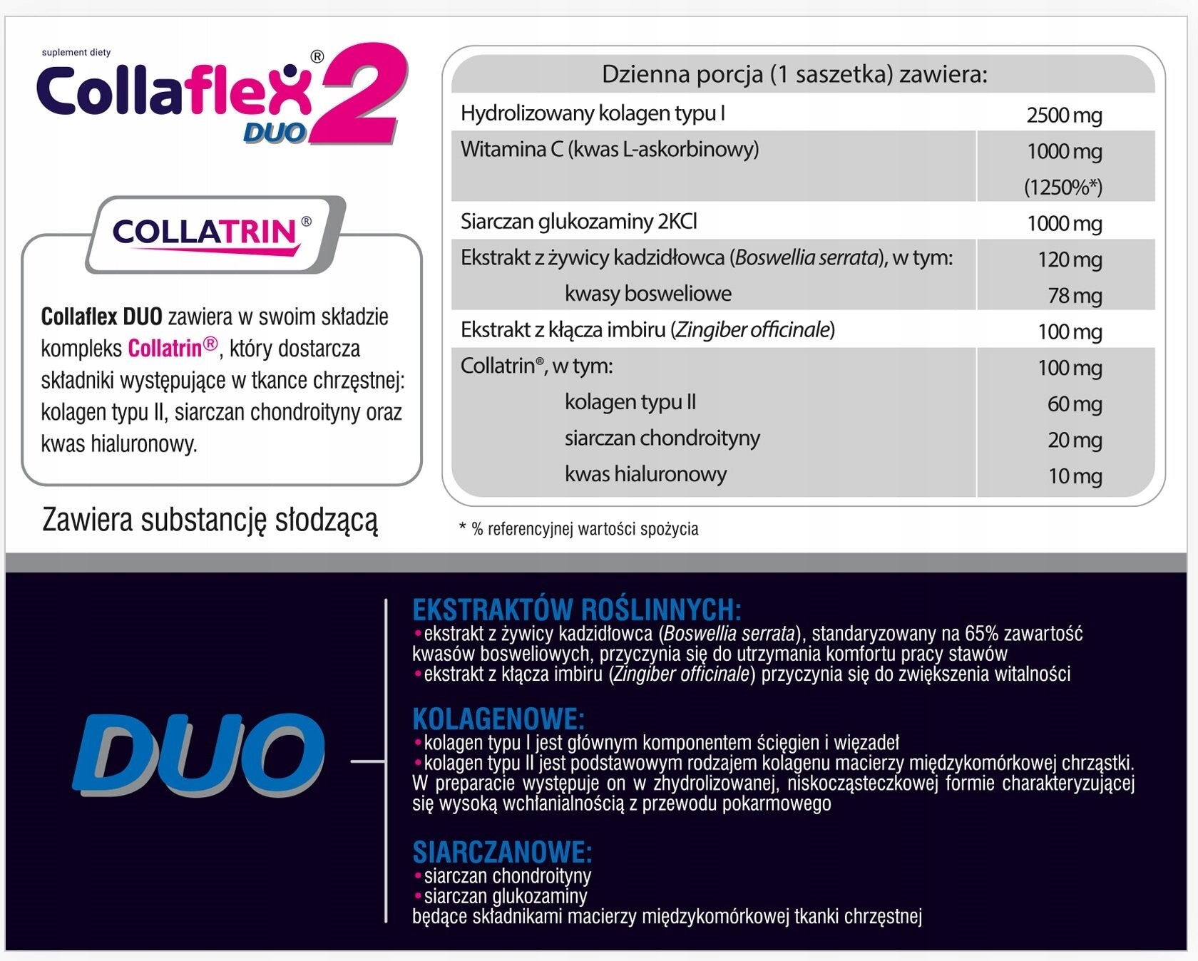 Collagen OLEOFARM Collaflex Duo (30 sachets) Flavor natural