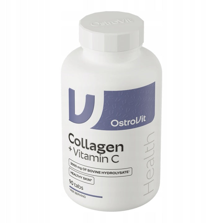 Collagen OstroVit Collagen 90 tabs STRONG BONES JOINTS Beef 3000 mg + Wit C Packaging status original