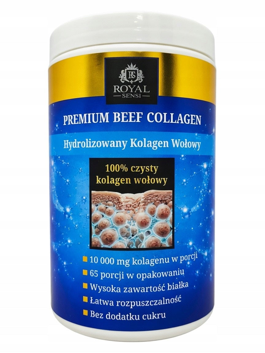 Collagen Premium Beef Hydrolyzed ROYAL SENSI 550g without sugar pure Keto