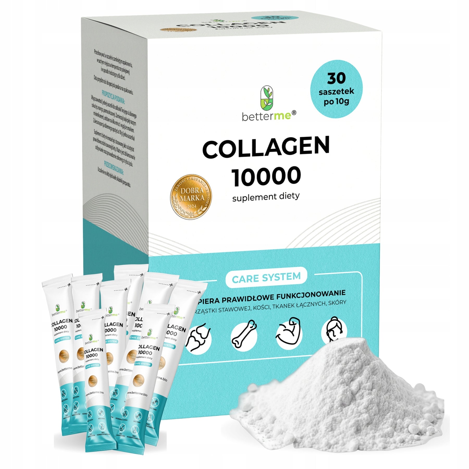 Collagen for joints 10000 fish + hyaluronic acid + vitamin C 60 sachets Medical device no