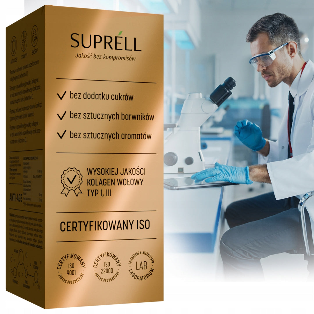Collagen for joints Skin | 14000 mg | Quin. Hyaluronic Wit C | For drinking 500ml Manufacturer code Kollagen w płynie collagen Typ I, III, 1, 3