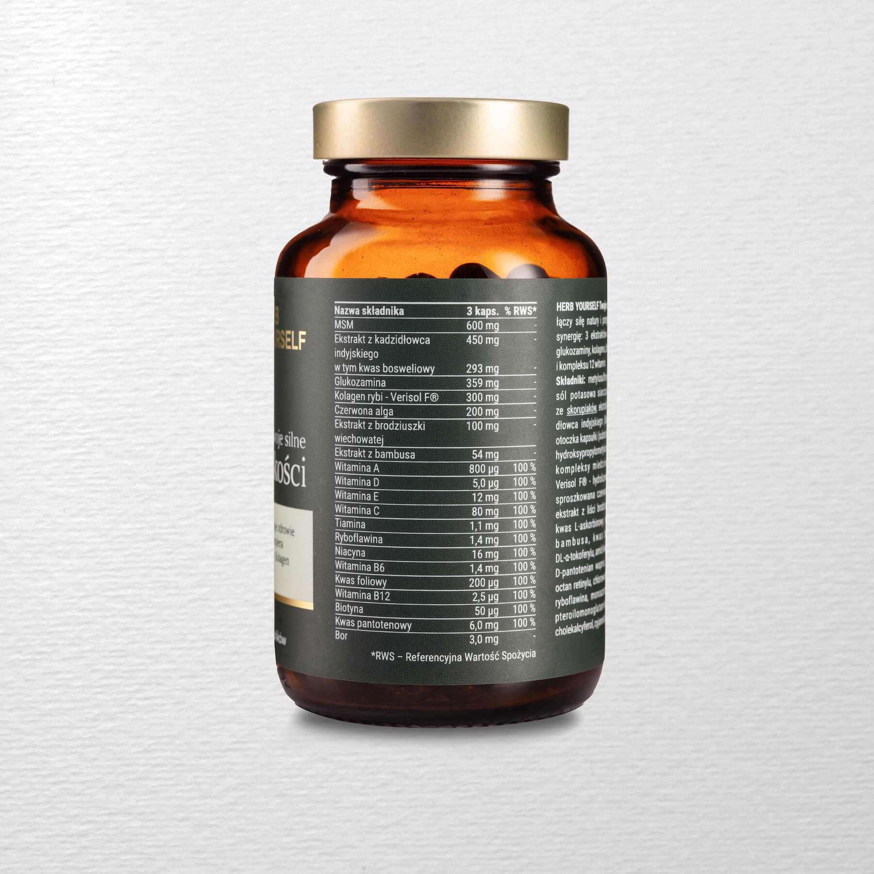 Collagen supplement for joints and bones Collagen fish HerbYourself 90 capsules Brand no brand