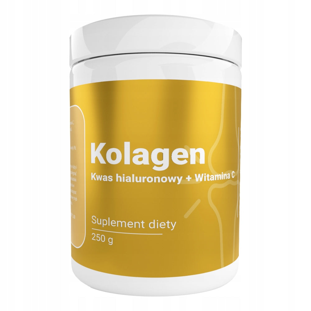 Collagen with Hyaluronic Acid and Vitamin C Orange Flavour 250 g Expiration date at least 1 year from the date of purchase