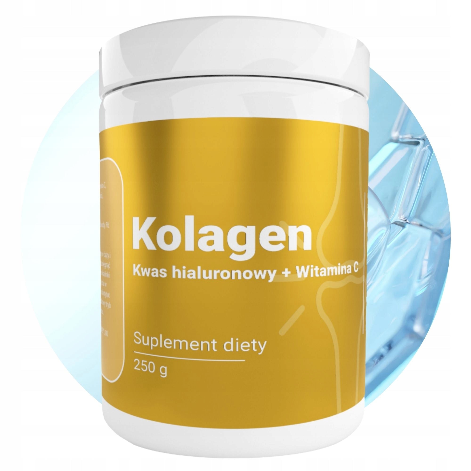 Collagen with Hyaluronic Acid and Vitamin C Orange Flavour 250 g