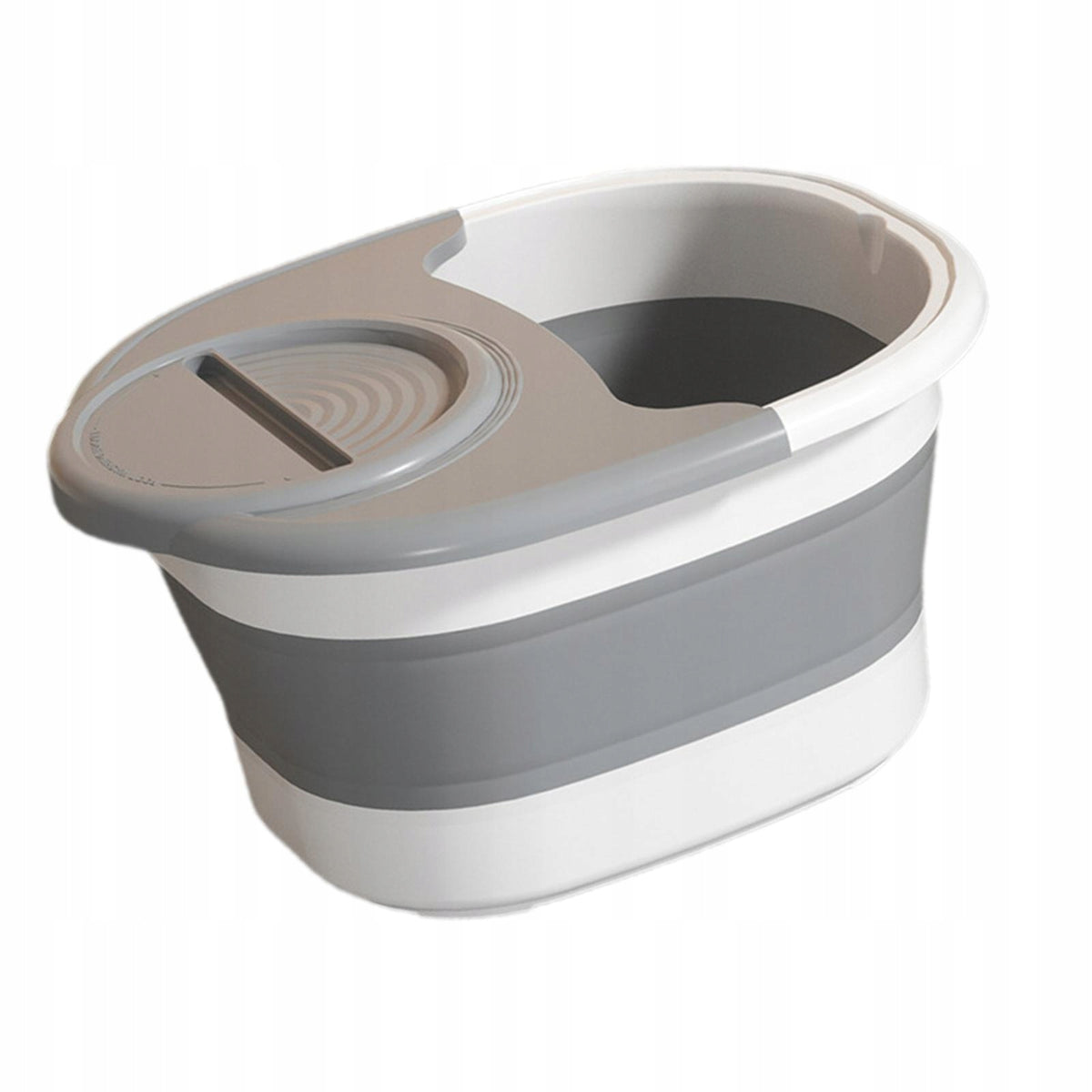 Collapsible Foot Soaking Tub Pedicure Foot Soak Space Saving gray