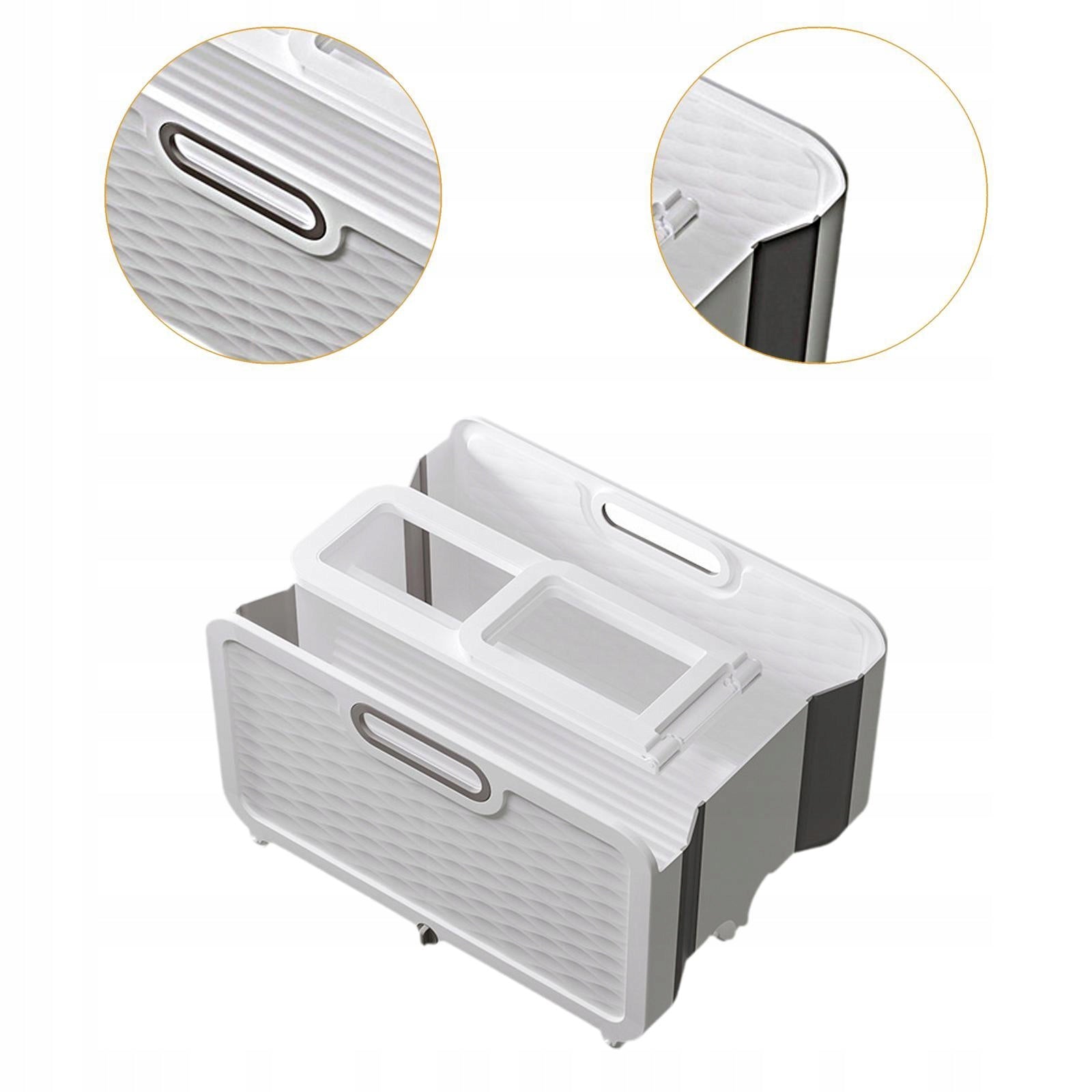 Collapsible Mop Bucket Basin Lightweight Collapsible Bucket Double barrel Brand no brand