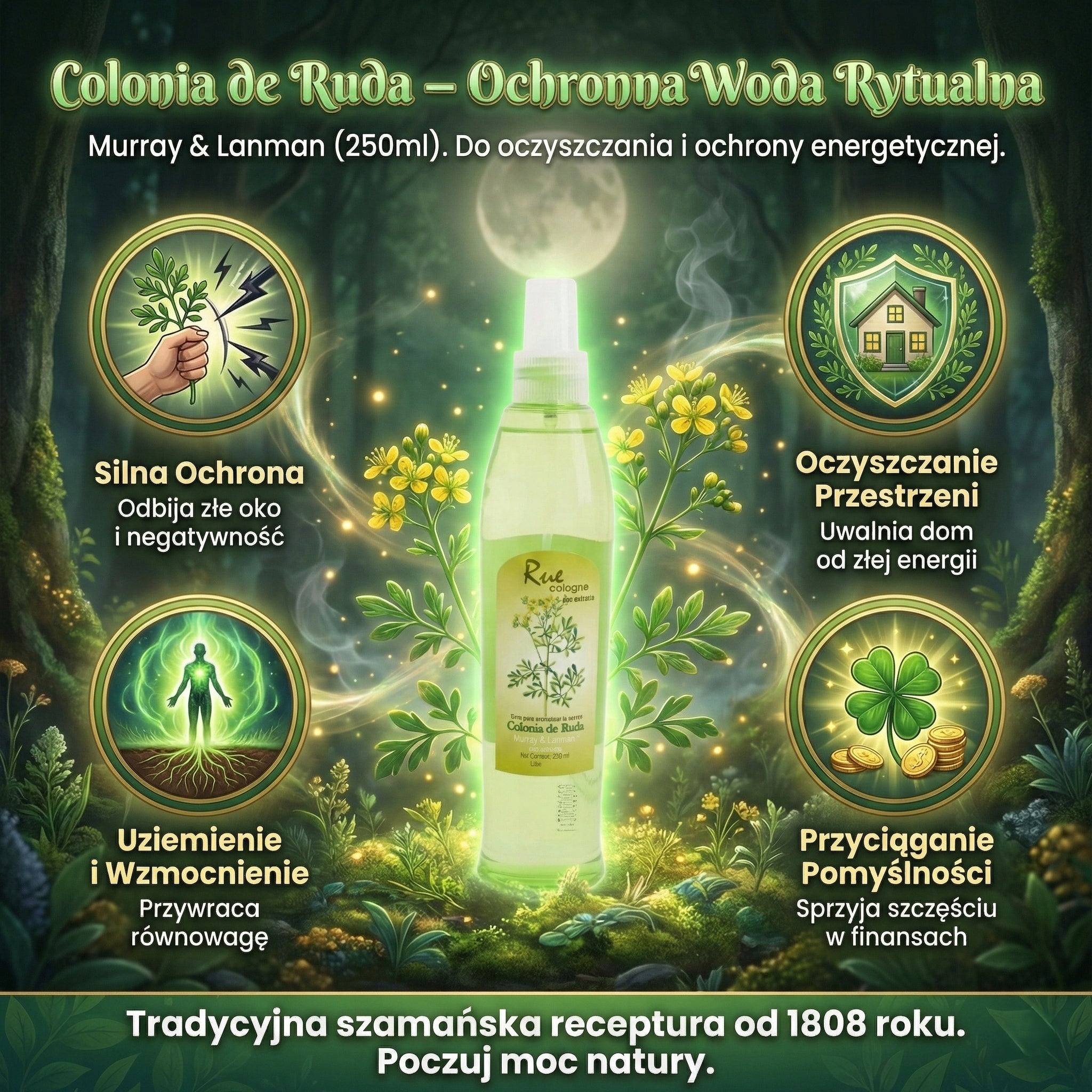 Colonia de Ruda Murray & Lanman – Ochrana pred urieknutím (250 ml) Olfactory group floral