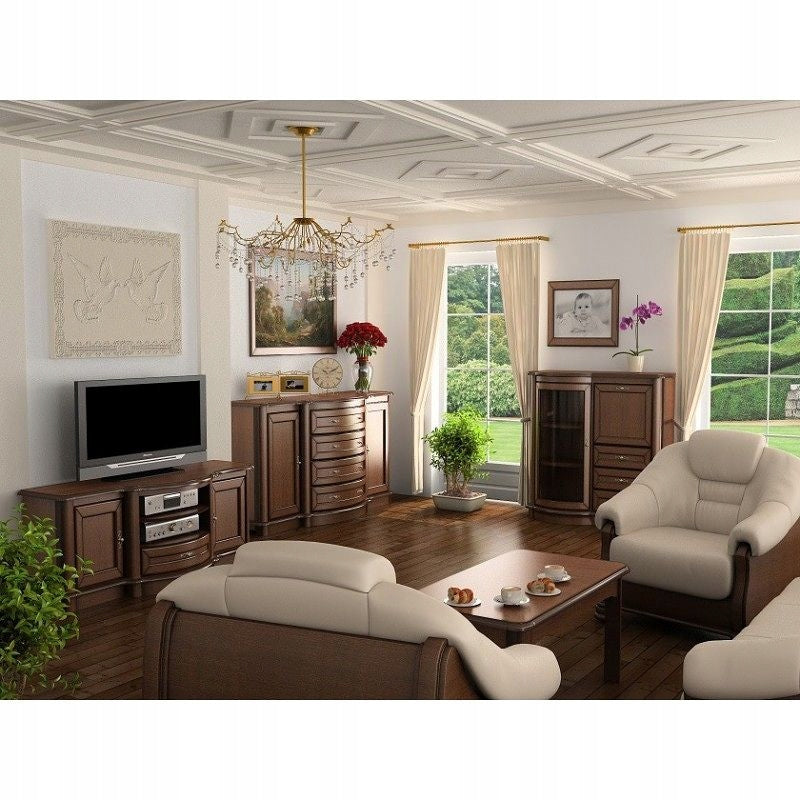 Colonial Desk with Drawers HAVANA H31 Brown EAN (GTIN) 5903104346317