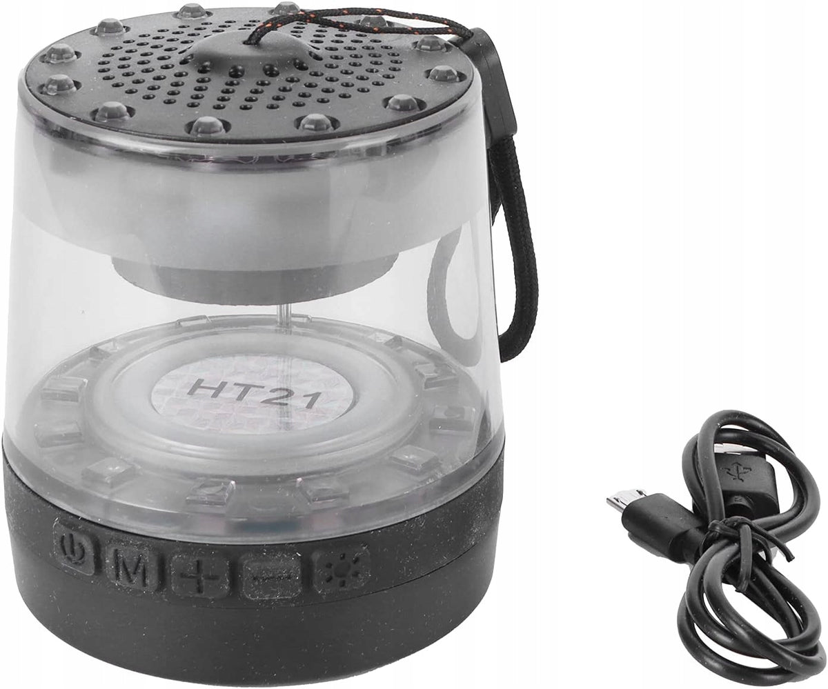 Colorful Bluetooth Speaker with Clear Light, Portable Lamp