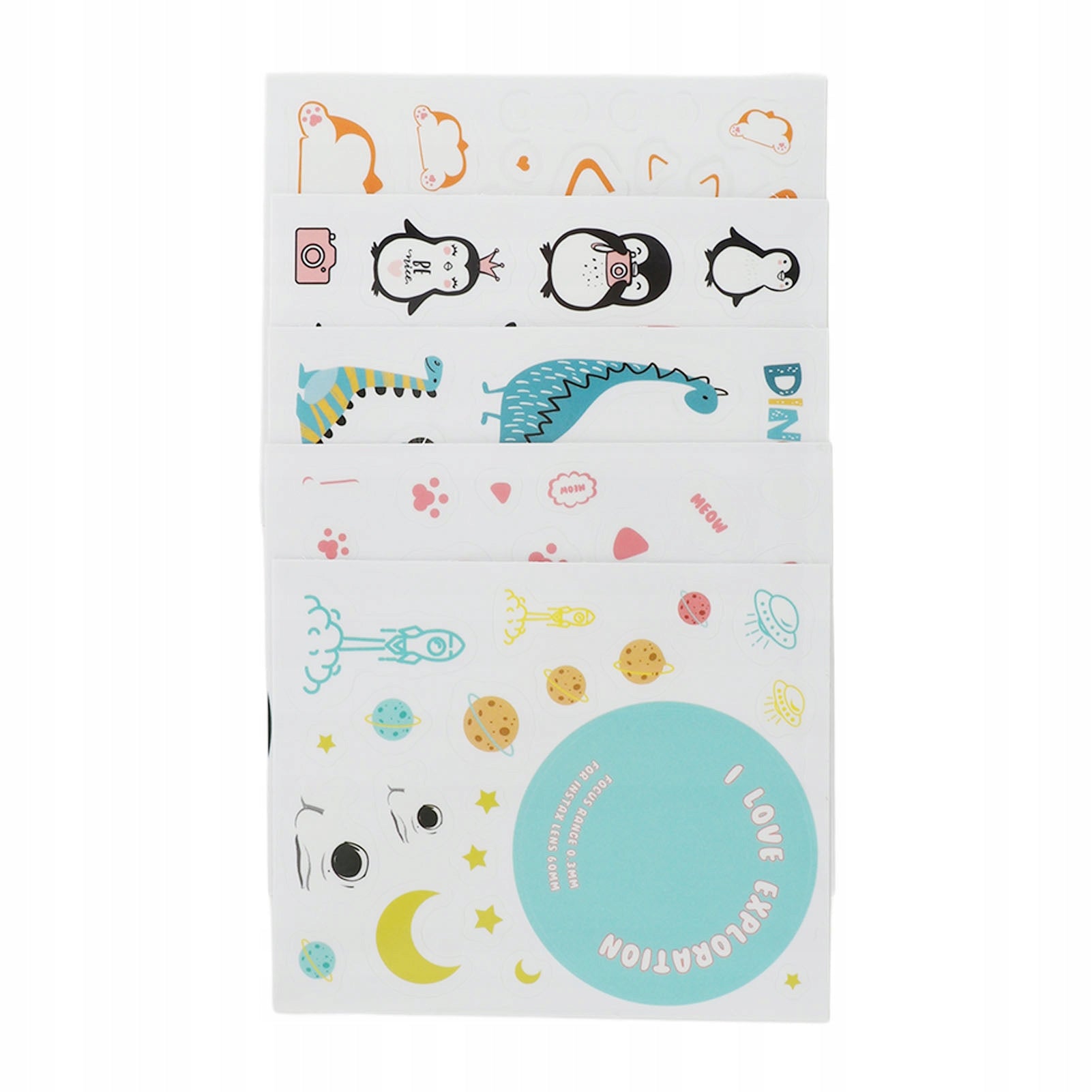 Colorful Stickers, Camera Stickers Cute Cartoon for Camera Bags Brand no brand