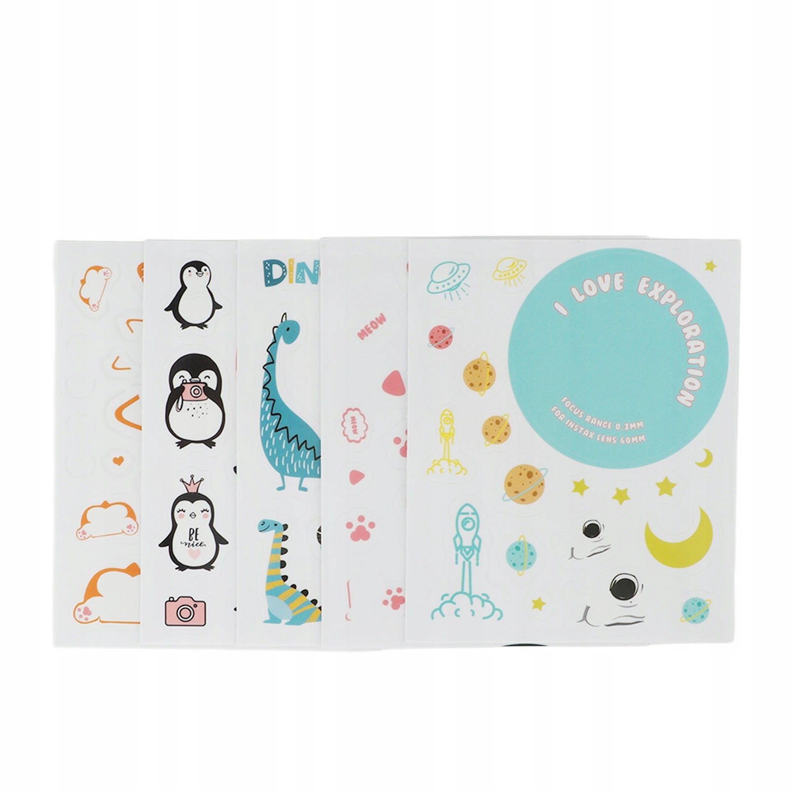 Colorful Stickers, Camera Stickers Cute Cartoon for Camera Bags Model 2082LSAE