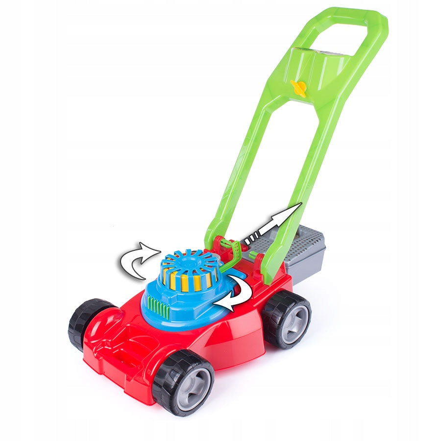 Colourful solid mower with basket polish product Product width 18 cm