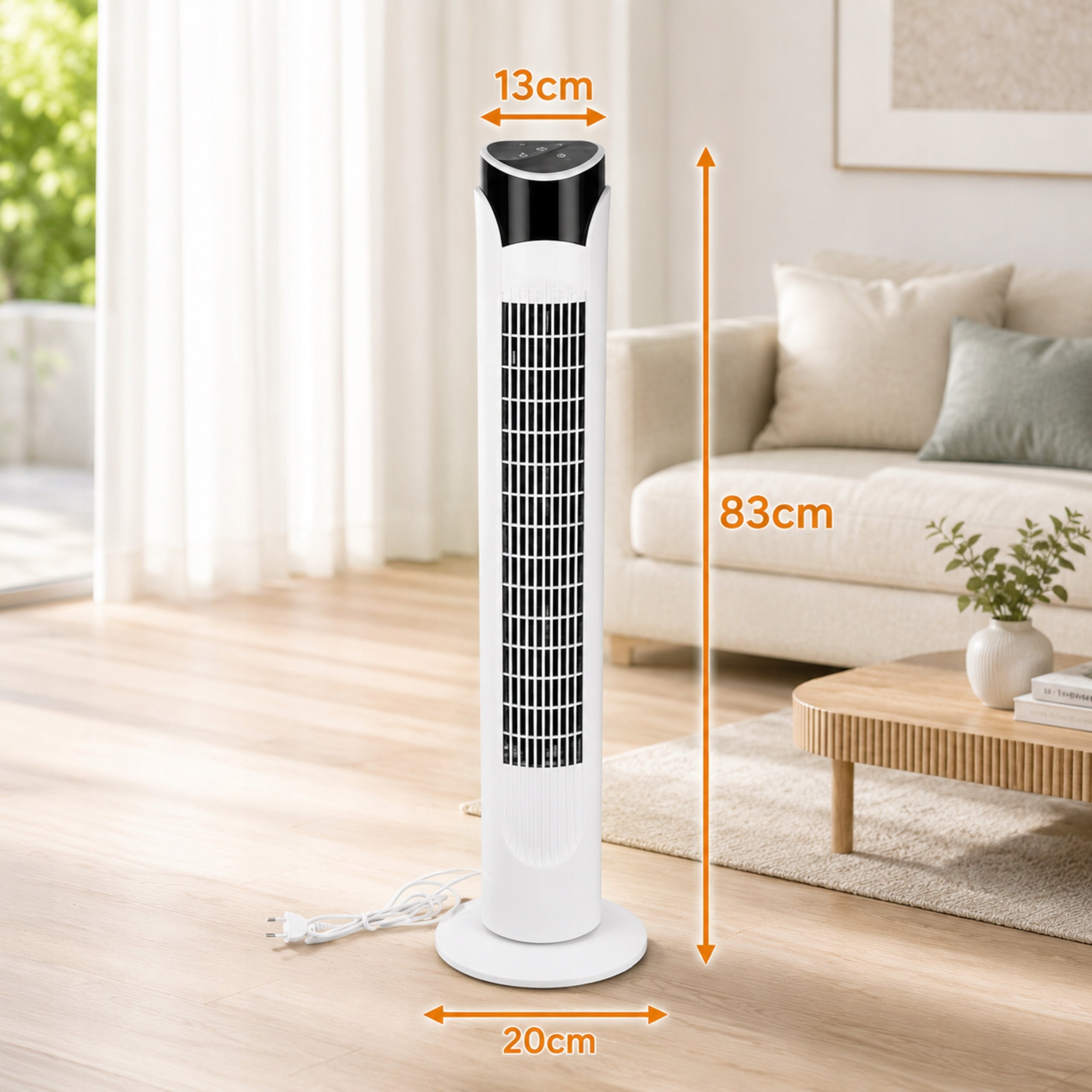 Column Fan Floor Fan Home Quiet with Remote Control 45W Brand Loftek