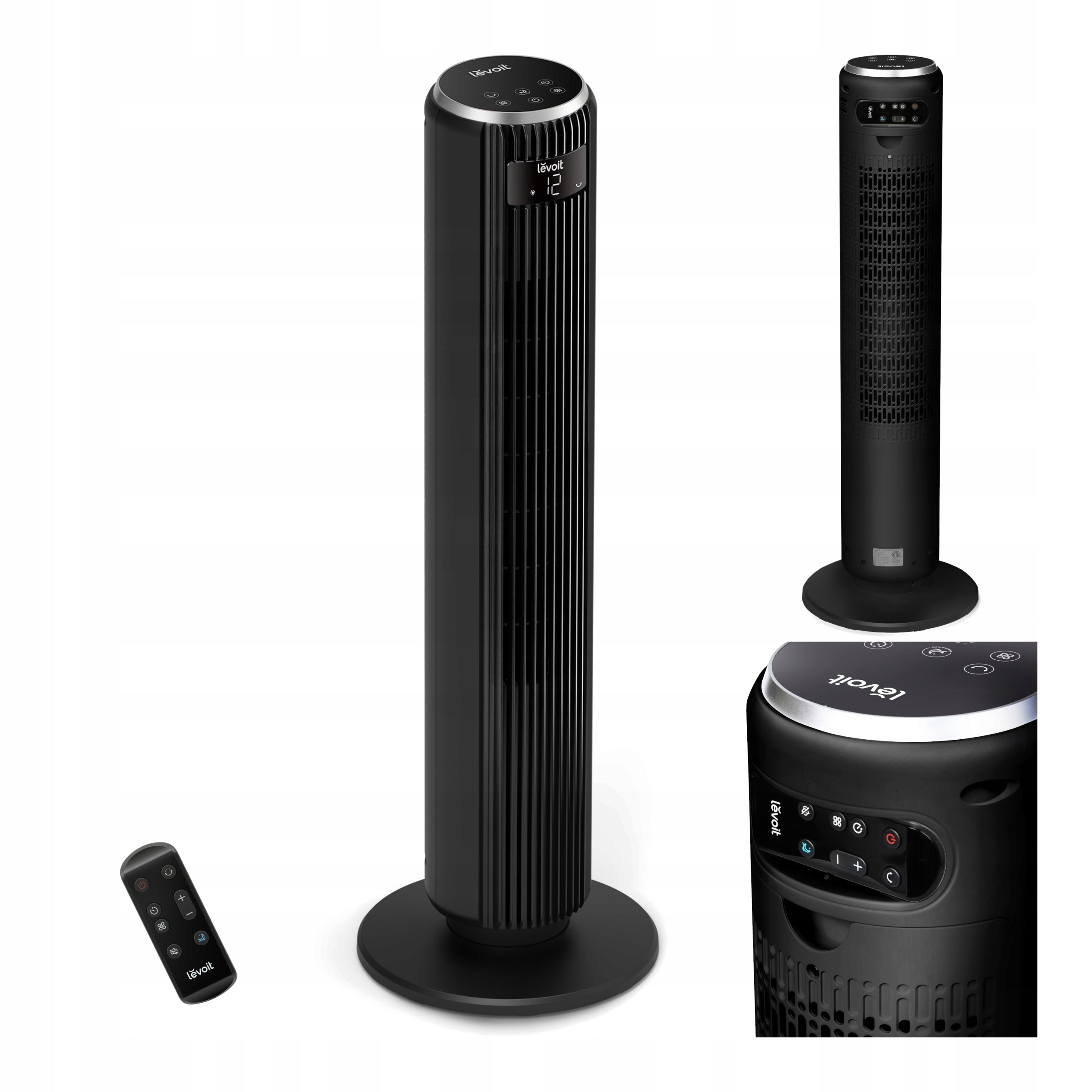 Column Fan Levoit TempSense 36 DC Floor Fan Standing Quiet