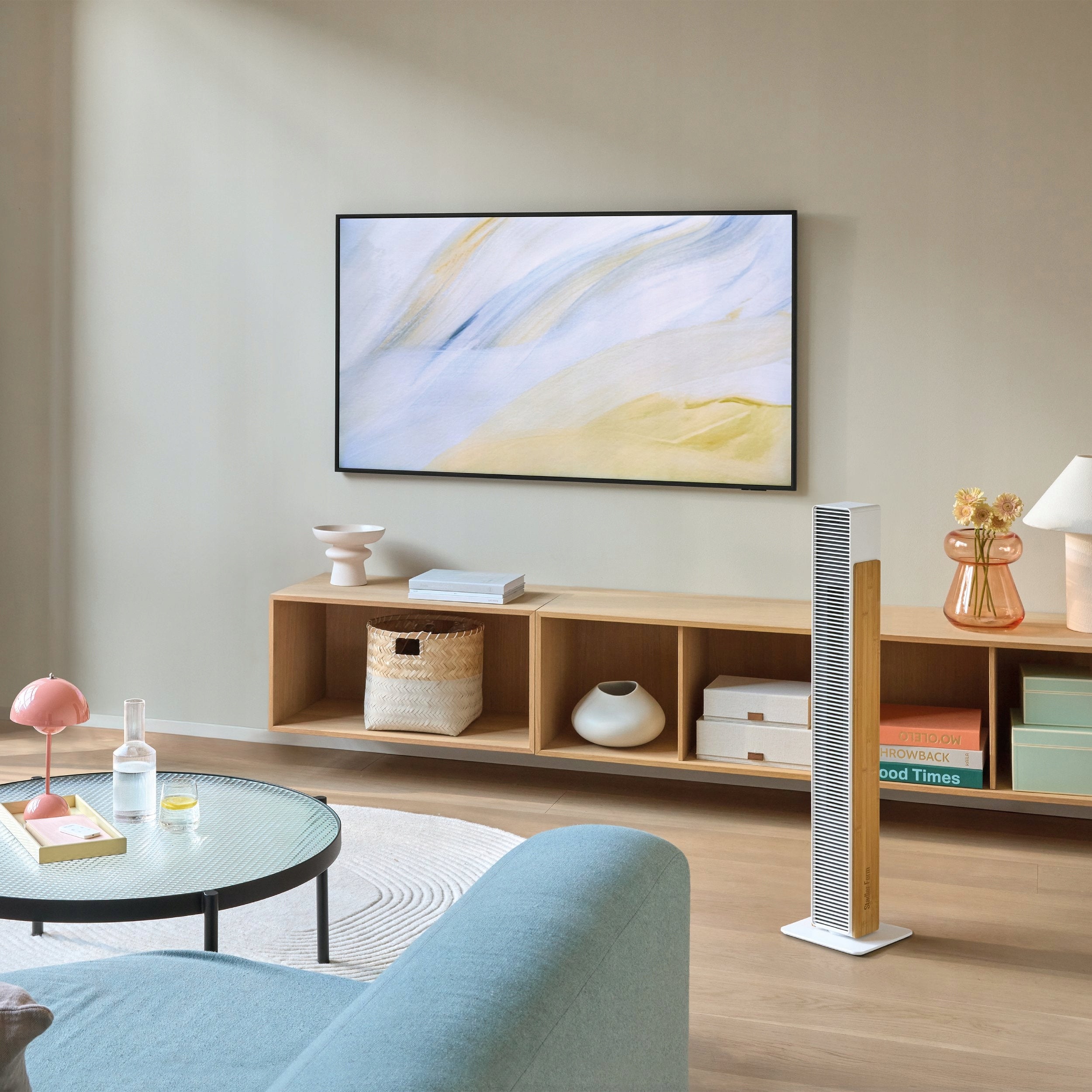 Column Fan Stadler Form Nick Bamboo Oscillating + Remote Control Packaging status original