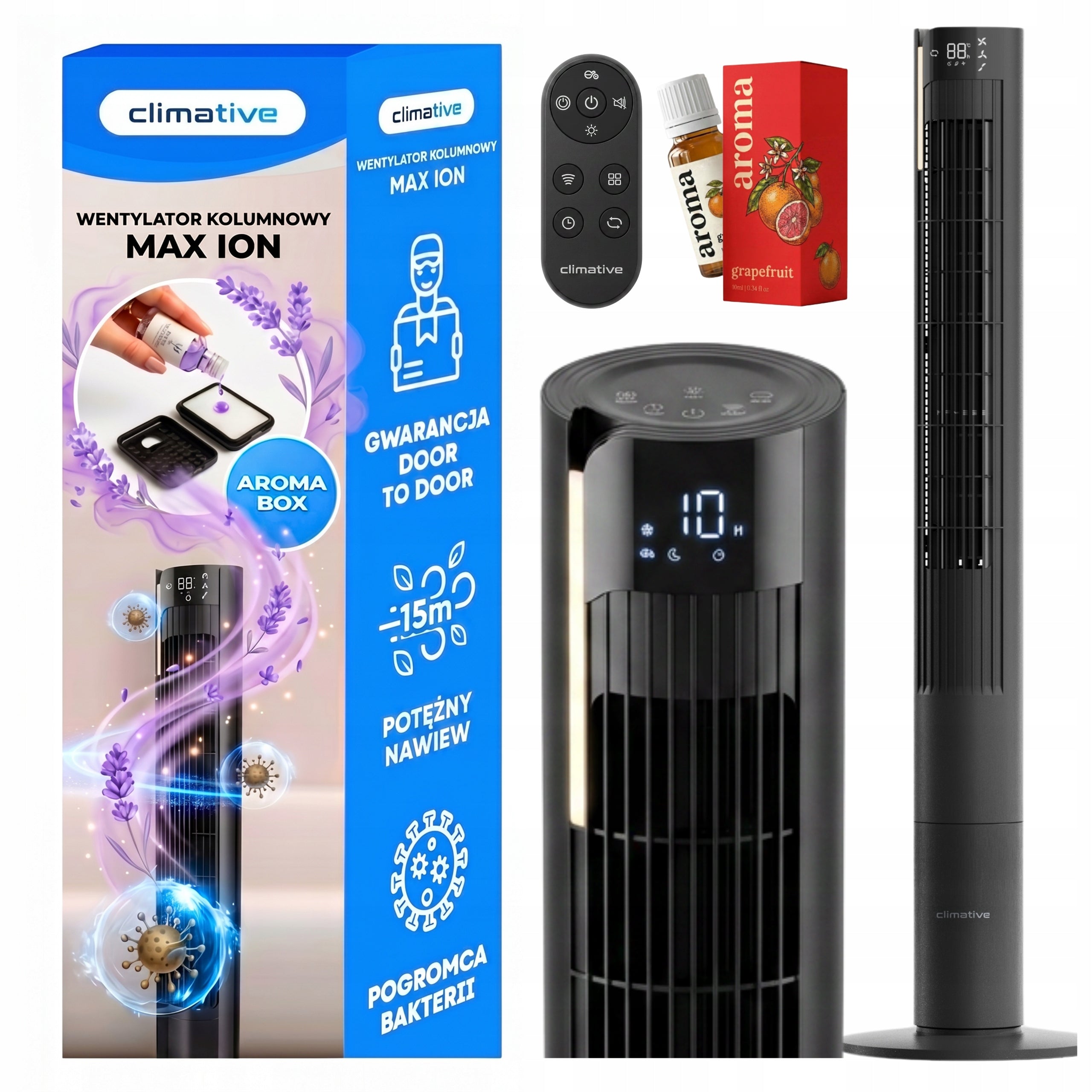 Column fan CLIMATIVE MAX 8,5ms 117cm Windmill POWERFUL+IONIZATION+AROM
