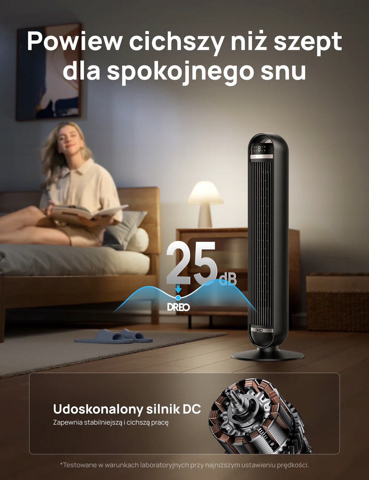 Column fan Dreo Nomad TF414 black Manufacturer code DR-HTF014