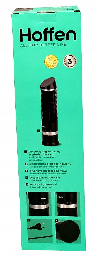 Column fan Hoffen AD-110248 black Brand Hoffen