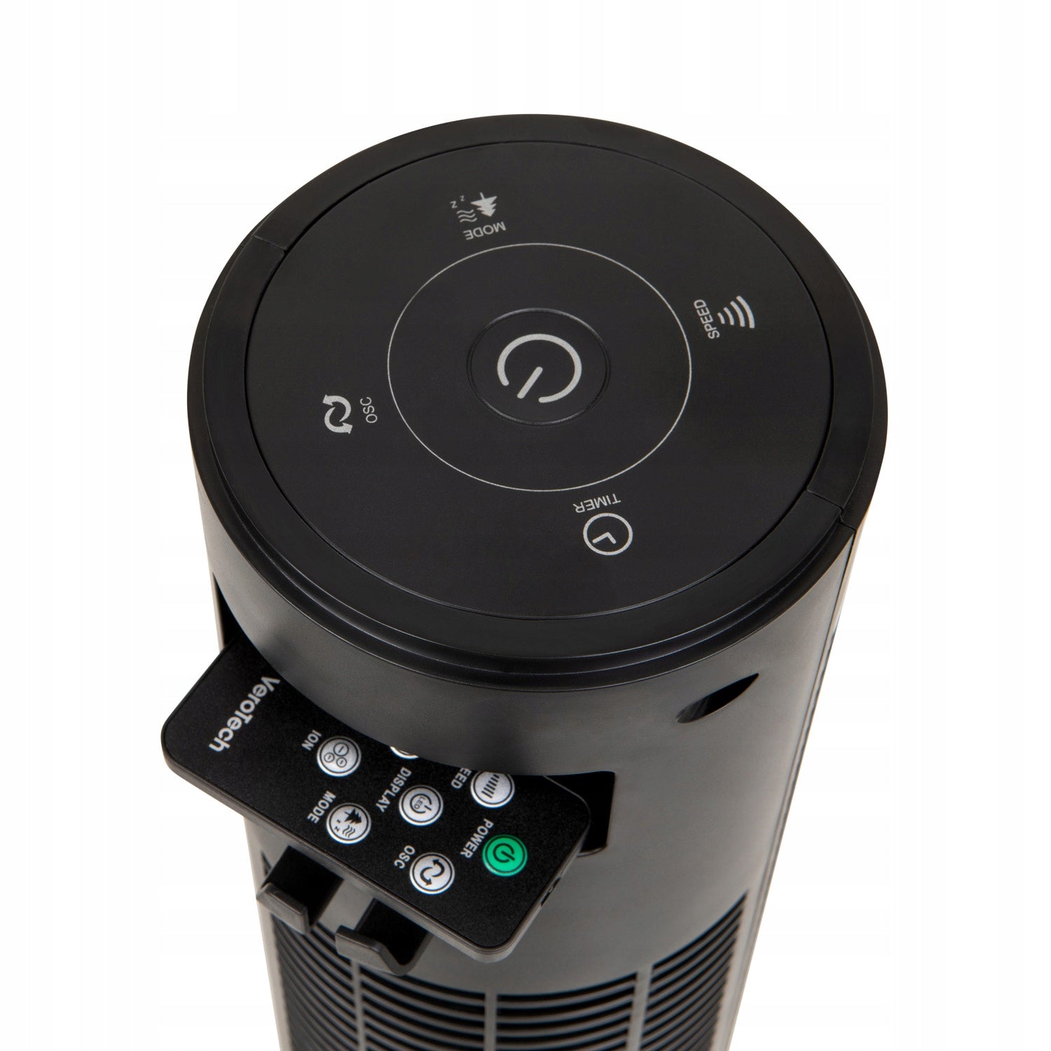 Column fan Verotech VF-910B black with remote control Air conditioning Power supply mains