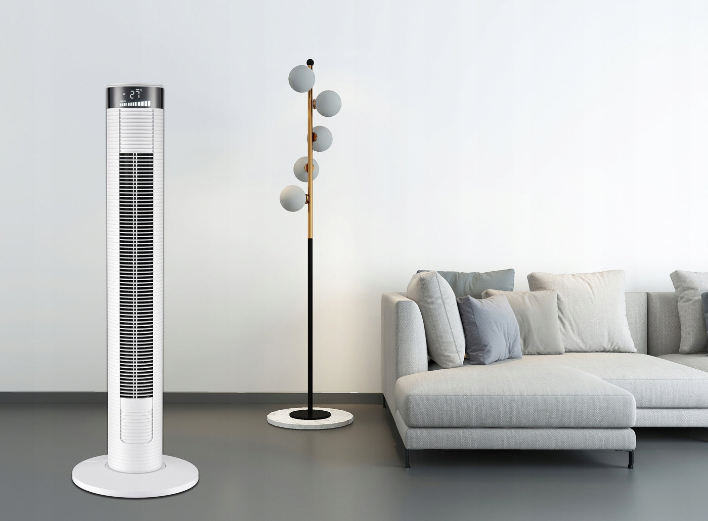 Column fan Verotech VF-910W white with remote control Air conditioner Fan type column